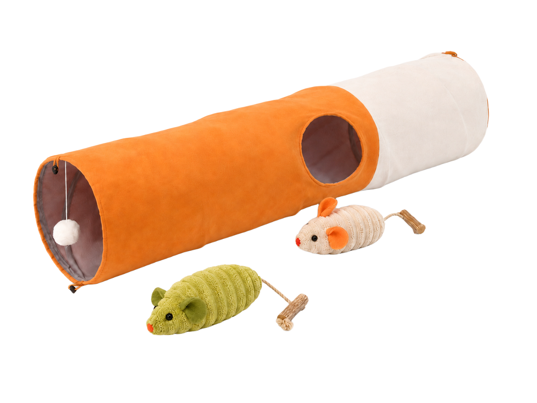 Katzentunnel + zwei Minz-Mäuse