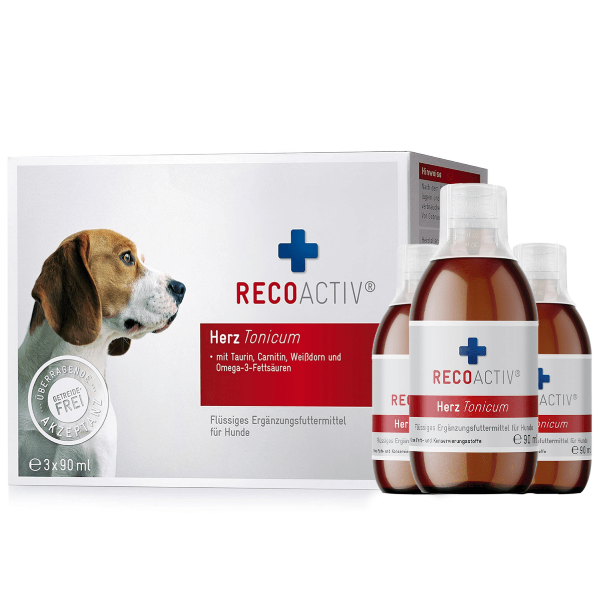Herz Tonicum - RECOACTIV DEHerz TonicumHundHerz TonicumRECOACTIV®RECOACTIV DE300001101242602437520363x90 ml