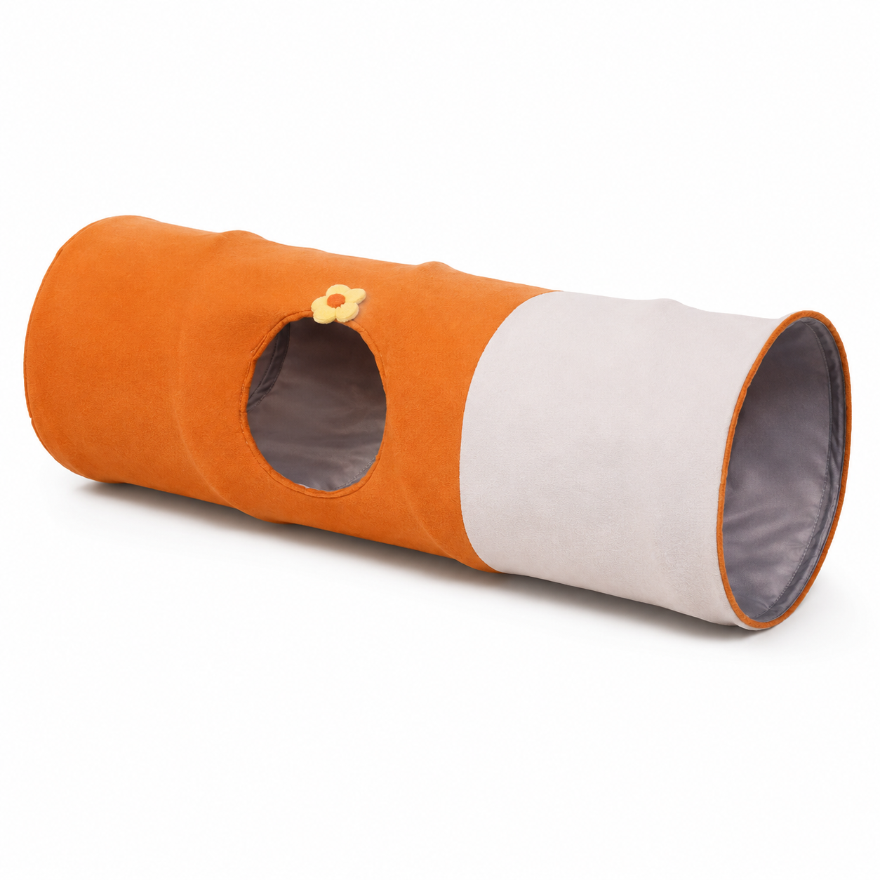 Katzen-Tunnel Wildleder-Optik