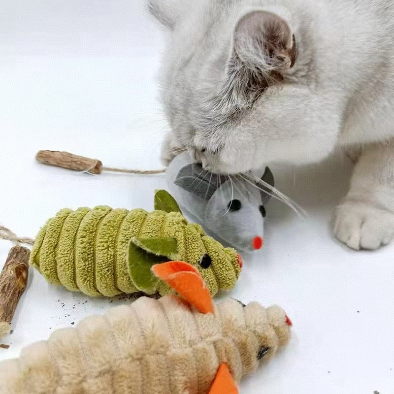 Minz-Mäuse mit Matatabi Stick für Katzen