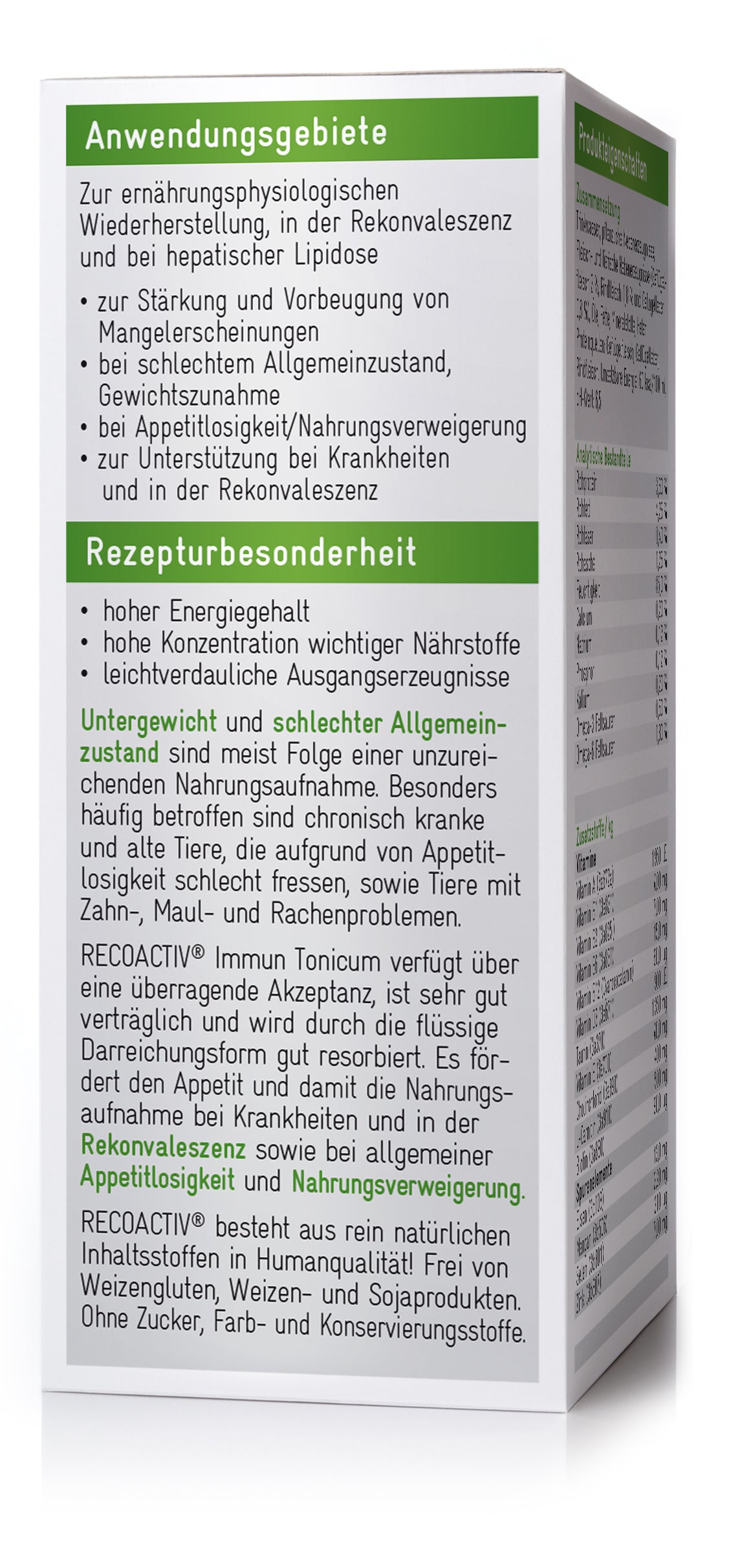 RECOACTIV® Immun Tonicum für immunschwache Katzen