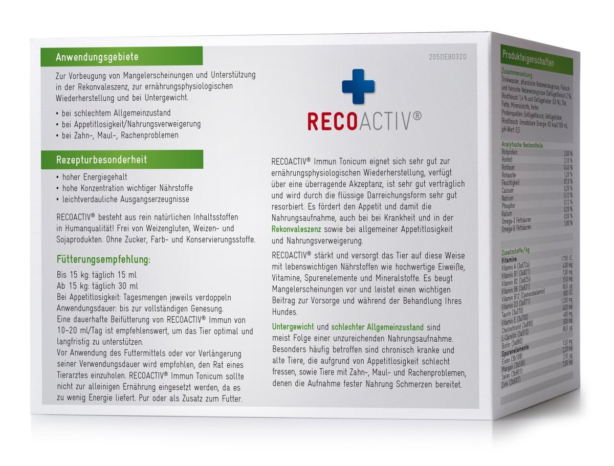 Immun Tonicum - RECOACTIV DEImmun TonicumHundImmun TonicumRECOACTIV®RECOACTIV DE300001100242602437520123x90 ml